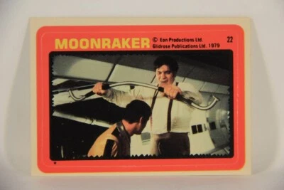 Moonraker James Bond 1979 Sticker Card #22 Jaws And Bond 007 L006858 - Image 1 of 2