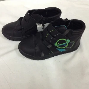 Small Boys Maddock Sneakers Cat & Jack Black Size 12 - Picture 1 of 8