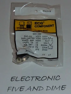 ECG248 T-PNP DARL 100V HFE3500 1 - Picture 1 of 1