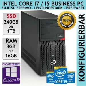 Fujitsu Esprimo P420 Büro PC Intel Quad Core bis i7 4770 1TB SSD 16GB DDR3 Win10 - Bild 1 von 9