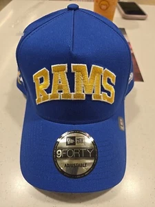 Los Angeles Rams New era 9forty Blue Dual Classic Logo Hat cap Snapback Nwt - Picture 1 of 4