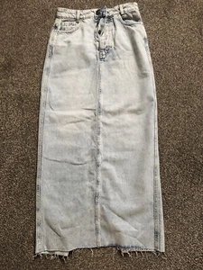 Womens Denim Skirt Size 6 Rita Ora Design From Primark - Picture 1 of 1