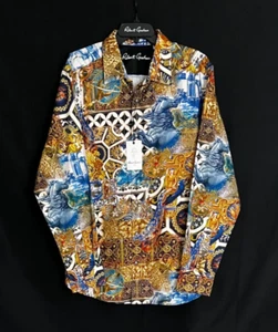 Robert Graham Fresco bestickt Renaissance Kunst $ 328 2XL neu mit Etikett klassische Passform XXL - Bild 1 von 11