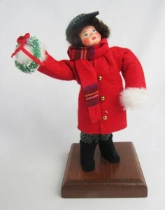 Vintage High Towers of Holly Andrew Boy Holding Wreath Christmas Doll Figure - Picture 1 of 6
