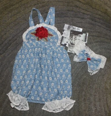 Mameluco con diadema Cachcach bebé niña - talla 12 meses - nuevo con etiquetas Foto 1 de 4