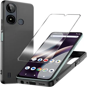 For BLU C9 PHONE Case Slim Silicone Gel Cover Glass Screen Protector - Picture 1 of 7