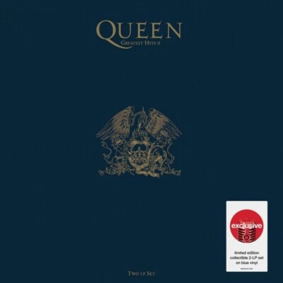 Queen - Greatest Hits II Blue Vinyl 2 LP Target Exclusive New Sealed Radio Ga Ga - Imagem 1 de 4