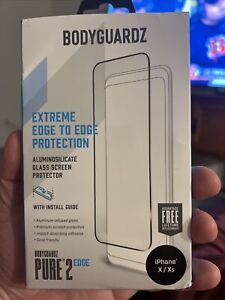 BodyGuardz Pure 2 Edge Glass Screen Protector For iPhone X / Xs - Free Shipping