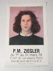AFFICHE EXPO PEINTURE :     P.M.  ZIEGLER    1979