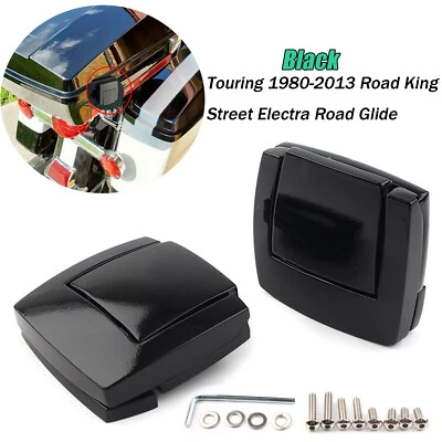 Black Pack Hinges Latches Kit For Harley Touring Road Electra Glide Police FLHTP Foto 1 de 4