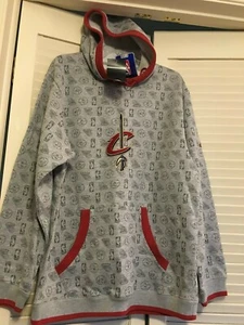 CLEVELAND CAVALIERS SWEATSHIRT Adidas Sewn NBA Hoodie Adult Large L $25 OFF NWT - Picture 1 of 3