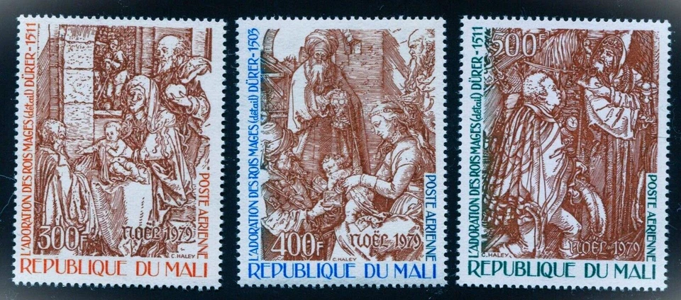 MALI SCOTT# C372-C374 MNH TÓPICO NAVIDAD (ARTE) Foto 1 de 1