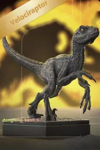 Figura de dinosaurio azul Velociraptor modelo animales mini estatuas regalos de colección - Imagen 1 de 6