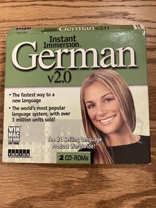 Instant Immersion German V2.0 Language Beginners CD-Rom Windows Mac Software - Picture 1 of 4