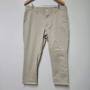 Men's Bonobos Tan Chino's Tailored Fit flat front straight leg size 35 x 28 - Picture 1 of 9