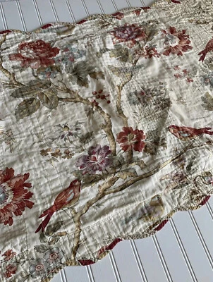 Almohada Waverly Sham Charleston Chirp Birds Floral Palampore Acolchada Vieira REY Foto 1 de 4