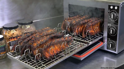 HELIA48 Räucherofen Räucherschrank BBQ Grill  Smoker elektrisch Edelstahl Profi - Bild 1 von 4