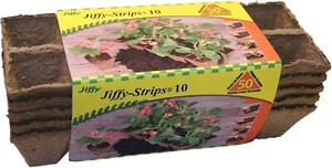 Tiras iniciales de semillas de musgo de turba Jiffy JS50 10 unidades x 5 - 50 macetas de inicio de semillas - Imagen 1 de 7