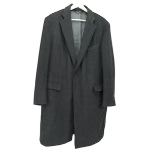 Ermenegildo Zegna MILA Fit Wool Cashmere Dark Gray Charcoal Overcoat 46R - Picture 1 of 24