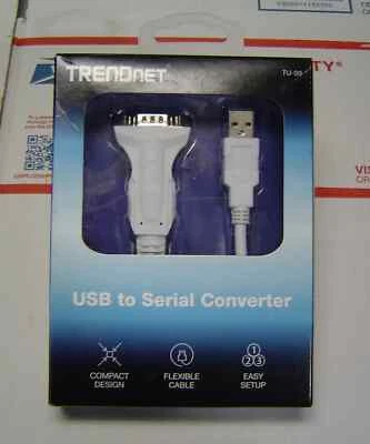TRENDnet TU-S9 USB to Serial Converter USB to RS-232 Male DB9 Serial Cable - Image 1 of 4