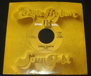 HARRY CHAPIN - TAXI / WOLD 1970s REISSUE JUKEBOX 45 MINT - 1970s FOLK - Picture 1 of 1