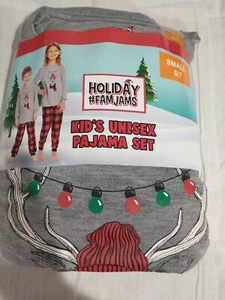 Holiday FamJams Kid's Unisex Matching Family Pajamas, 2 Piece Set - Picture 1 of 3