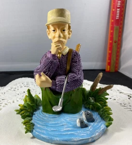 Enesco L.F. Sievers Golfer Figurine Water Hazard - Picture 1 of 7