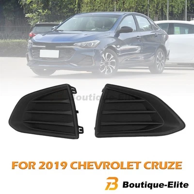 2PCS Front Driver & Passenger Bumper Fog Light Cover For 2019 Chevrolet Cruze Foto 1 de 4