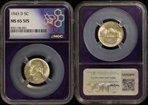 Jefferson Nickel 1943-D - plata NGC MS65 escalones completos - Imagen 1 de 3
