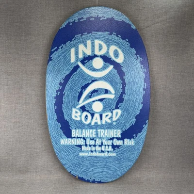 Tabla Indo Entrenador de Equilibrio Tabla de Cubierta de Madera Azul Solo Hecha en EE. UU. Surf Foto 1 de 4