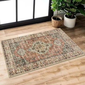 Oriental Door Mat Indoor Entrance, 2x3 Washable Fall Indoor Rugs for Entryway... - Picture 1 of 7