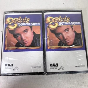 Elvis 50 Years 50 Hits Cassette Tape Set Sealed 1985 RCA Special Products - Picture 1 of 6