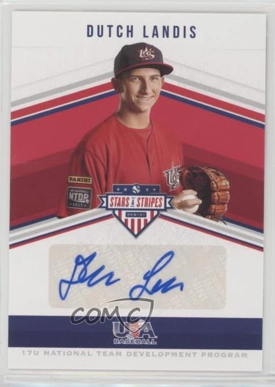 2018 USA Baseball Stars & Stripes 17U National Team Signatures Dutch Landis Auto - Image 1 of 2