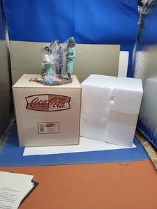 Rare Coca-Cola Vintage Statue Ebon Memories Stepping Out In Sisters Shoes 2000 - Picture 1 of 16