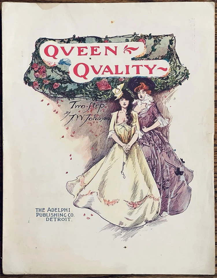 Raro escritor NEGRO JAMES WELDON JOHNSON partituras CALIDAD REINA Dos pasos 1903 Foto 1 de 1