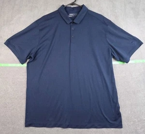 Nike Golf Dri-Fit Polo Shirt Men's XL Navy Blue 3 Button Placket - Picture 1 of 6
