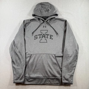Under Armour Iowa State University Cyclones Pullover Sweatshirt Mens Large Gray - Picture 1 of 7