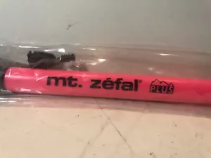 NOS Vintage mt. zefal Plus Pink Fluorescent Pump Size Large - Picture 1 of 12