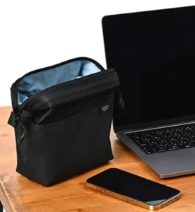 Duron Black Youboku Tokyo Self-Standing Organizing Bag Days Pouch Made In Japan - Picture 1 of 8
