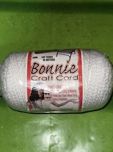 Bonnie Macrame Craft Cord 6mmX100yd-White - Picture 1 of 1