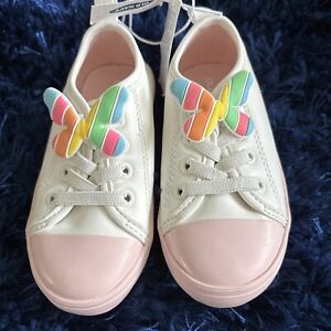Old Navy Toddler Girls Size 6 Slip On Sneakers- Butterfly -NWT