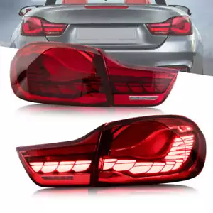 VLAND GTS RED LED Tail Lights For BMW M4 F32 F33 F36 F82 F83 4 series 2014-2020 - Picture 1 of 12