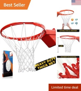 Premium Durable All-Weather Basketball Net - Fits Standard 12-Loop Rims - Picture 1 of 9
