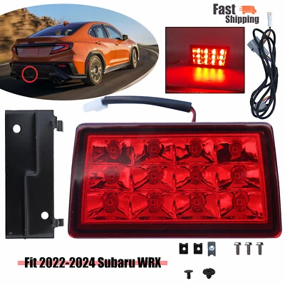 Luz de freno LED para parachoques inferior trasero Fit 2022-2024 Subaru WRX lámpara trasera Len Foto 1 de 4