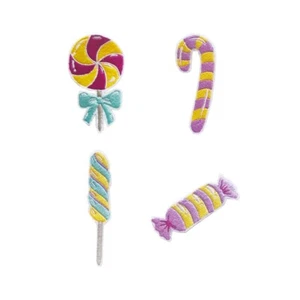 Candys Lollipops Patches Embroidered Patch Bundle 4 Iron-On - Picture 1 of 7
