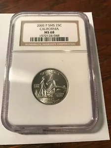 2005-P California Quarter NGC MS68 Satin Finish #18971 - Picture 1 of 2