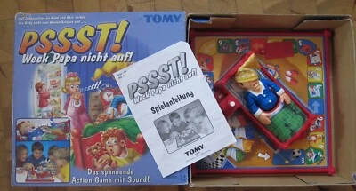 TOMY PSSST! Weck Papa nicht auf! Action Game + Sound 2-4 Spieler  4+ Trinkspiel - Bild 1 von 4
