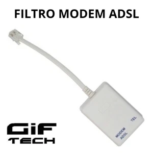 FILTRO ADSL RJ11 MODEM INTERNET TELEFONO LINEA FISSA CAVETTO PRESA TELEFONICA - Afbeelding 1 van 1