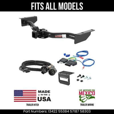 Enganche de remolque para GMC Yukon 03-06 + cableado de 5 pines para todos los modelos Curt 13422 55384 Foto 1 de 4