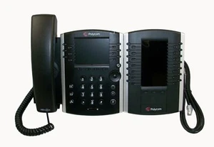 Teléfono Polycom VVX 411 2200-48450-025 con módulo VVX Color Exp 2200-46350-025 - Imagen 1 de 1